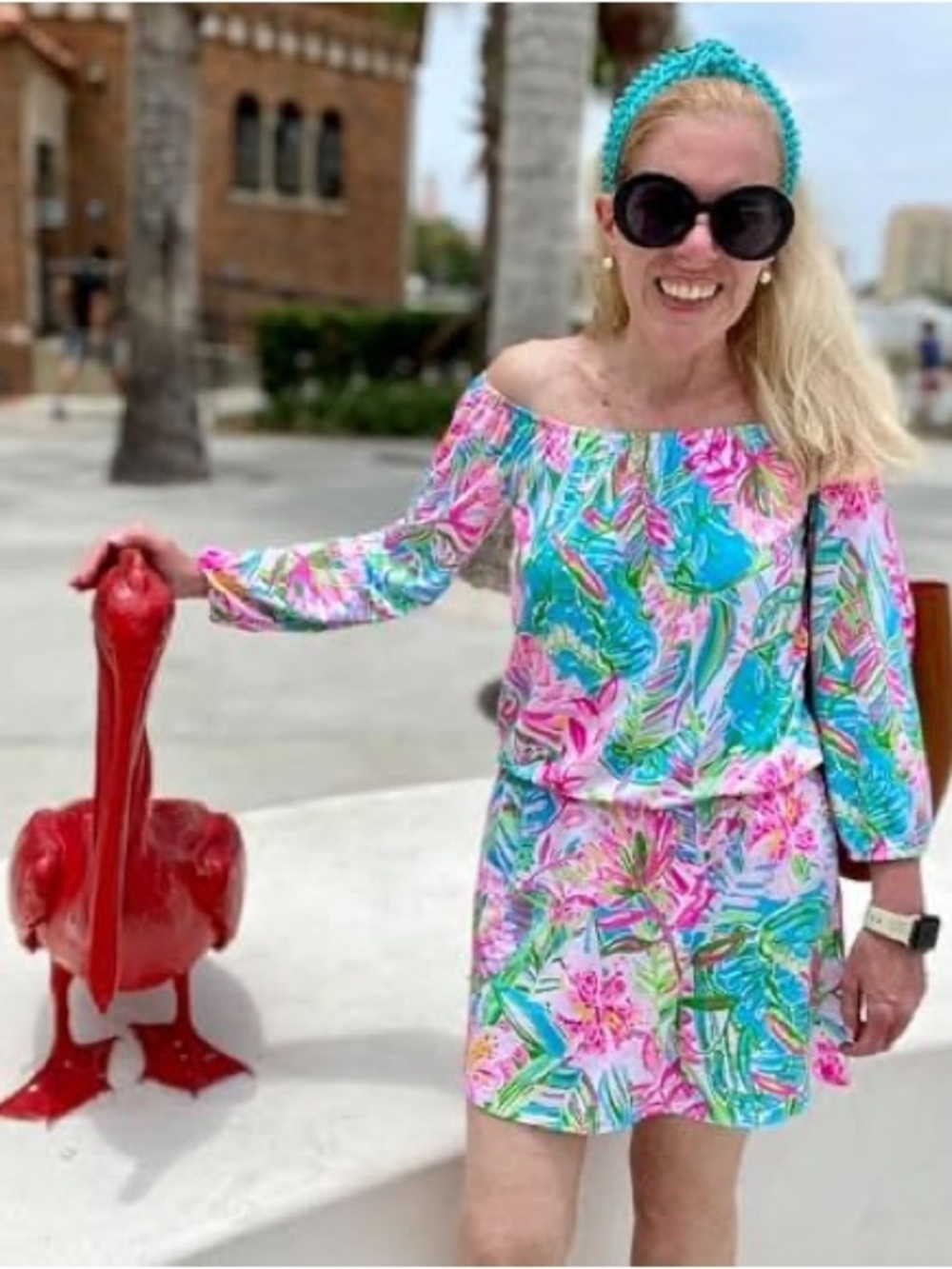 Lilly Pulitzer Lana Off The Shoulder SZ M